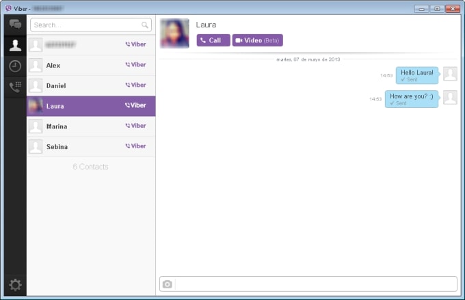 Screenshot de Viber