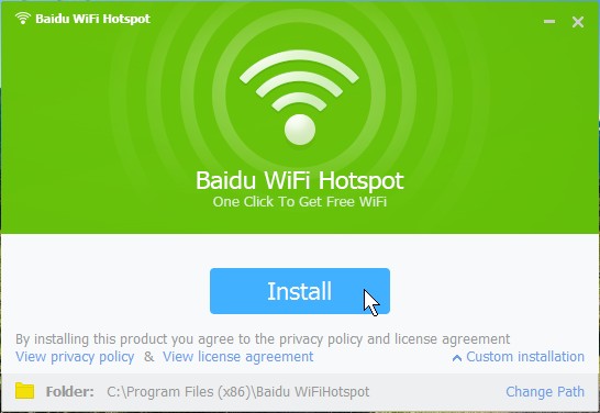 Capture d'écran de Baidu Wifi Hotspot