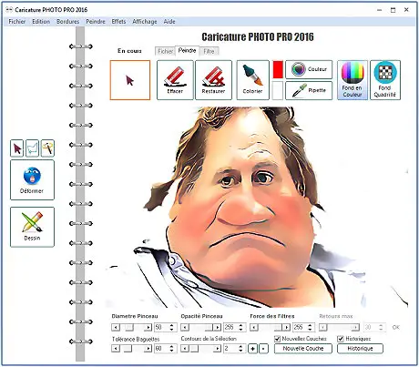 Capture d'écran de Caricature Photo
