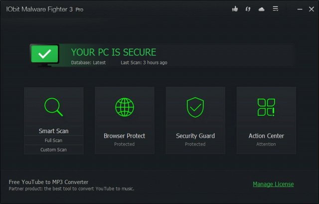 Screenshot de IObit Malware Fighter