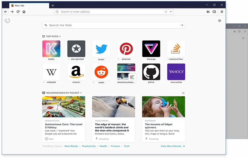 Screenshot de Mozilla Firefox