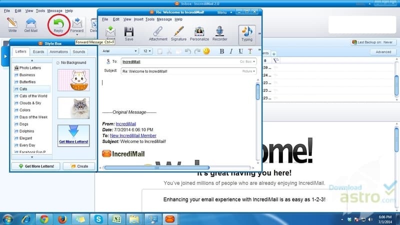 Screenshot de IncrediMail 2