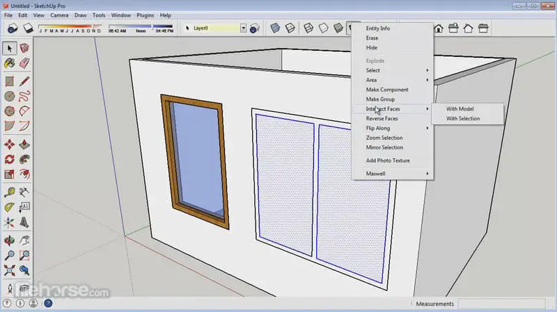 Screenshot de Sketchup Make 2017