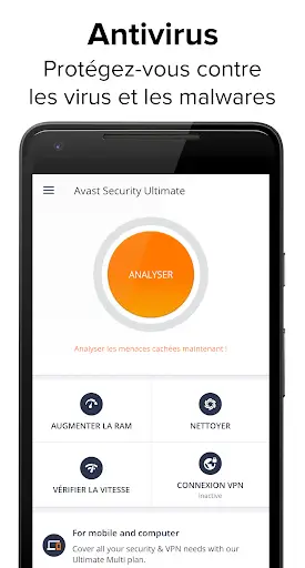 Aperçu Avast Antivirus - Nettoyeur de virus, Sécurité - Img 1