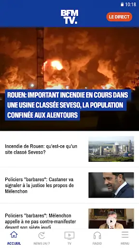 Aperçu BFMTV - Actualités France et monde & alertes info - Img 1