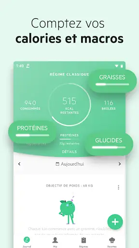 Aperçu Lifesum: Journal Poids, Plan Santé & Guide Repas - Img 2