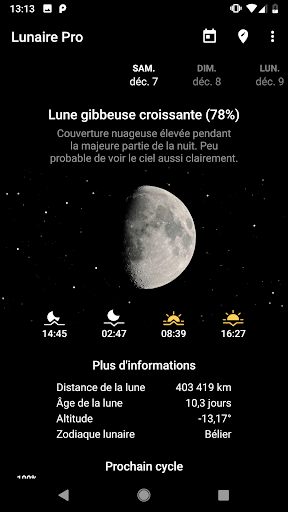 Aperçu Ma Phase Lunaire - Calendrier et phases de la lune - Img 1