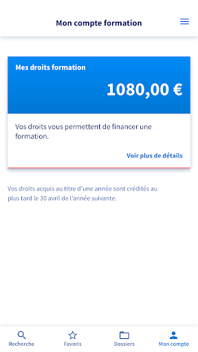 Aperçu Mon compte formation - Img 2