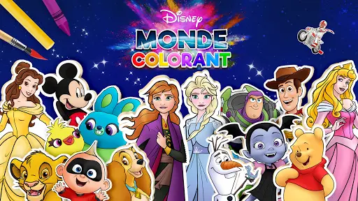 Aperçu Monde de coloriage Disney - Img 1