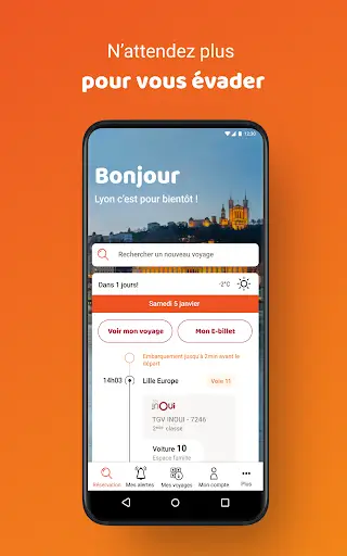 Aperçu OUI.sncf - billets de train & info sur vos voyages - Img 1