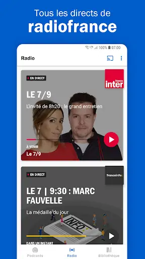 Aperçu Radio France - podcasts, radio en direct - Img 1