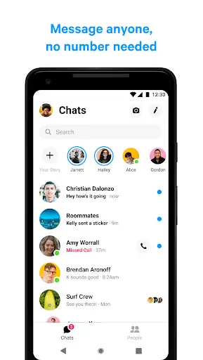 Aperçu Messenger – Textos et appels vidéo gratuits - Img 1