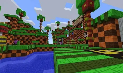 Aperçu Map Sonic Parkour for MCPE - Img 2