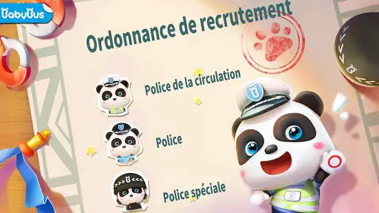 Aperçu Policier Baby Panda - Img 1