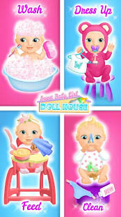 Aperçu Sweet Baby Girl Doll House - Play, Care & Bed Time - Img 2