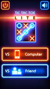 Aperçu Tic Tac Toe glow - Free Puzzle Game - Img 1